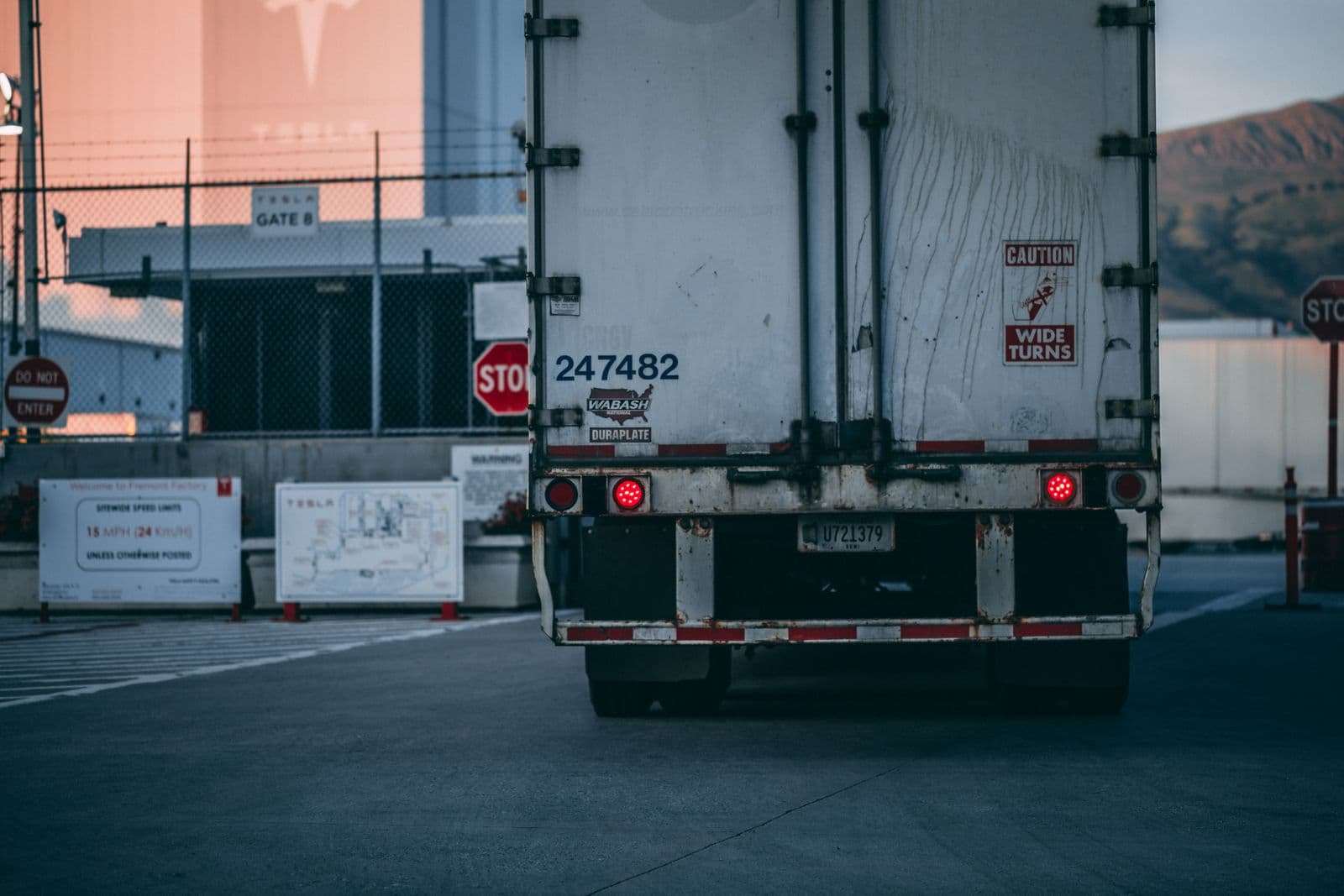 Delivery truck on a local run