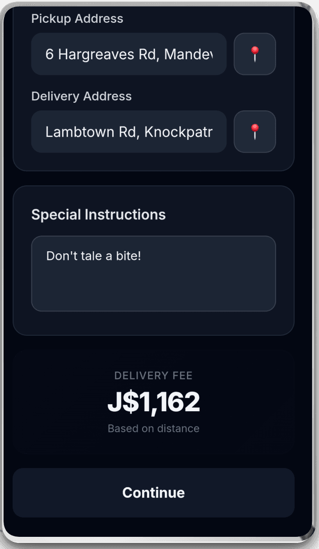 Booking page bottom